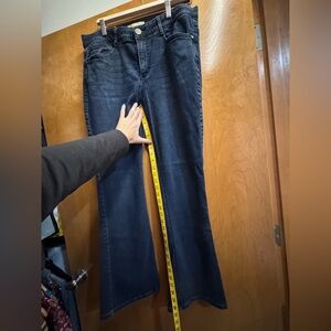 Democracy Dark Wash Women's Bootcut/Flare “Ab Solution” Jeans 👖 Stretch Waist